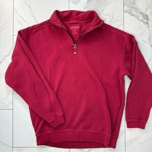 Kirkland Signature Men's Zip-Up Sweater in Red
